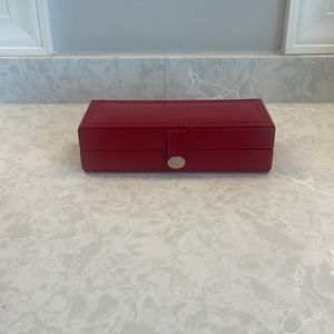 Pottery Barn McKenna Travel Jewelry Box - red